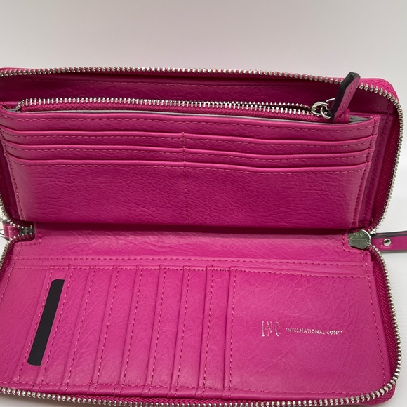 INC International Concepts
Hazell Zip Around Handbag Pink Faux LeatherWristlet - Picture 5 of 11